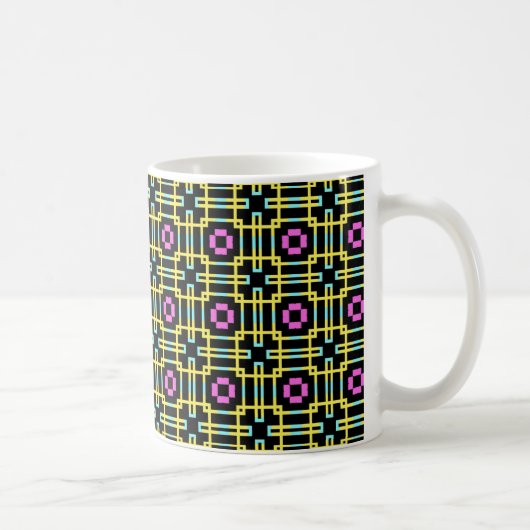 Art Deco Tartan Kaffeetasse (Rechts)