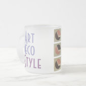 ART DECO Tasse (mattiertes Glas) (Vorderseite Links)