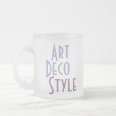 ART DECO Tasse (mattiertes Glas) (Links)