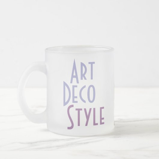 ART DECO Tasse (mattiertes Glas) (Links)