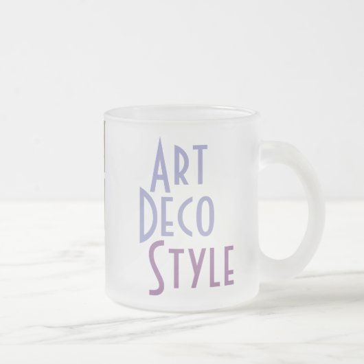 ART DECO Tasse (mattiertes Glas) (Rechts)