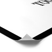 Art Deco Teamwork Motivierend Banner (Plum,Blue) Poster (Ecke)