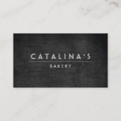 Art Deco Text auf Schwarzwald Visitenkarte (Vorderseite)