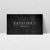 Art Deco Text auf Schwarzwald Visitenkarte