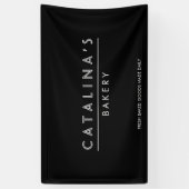 Art Deco Text Bäckerei, Café, Shop Banner (Vertikal)