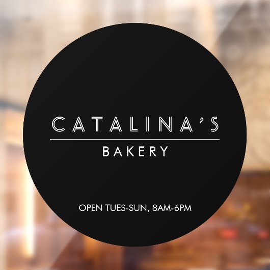 Art Deco Text Bäckerei, Café, Shop Fensteraufkleber (Blatt 2)