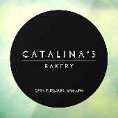 Art Deco Text Bäckerei, Café, Shop Fensteraufkleber (Blatt 3)