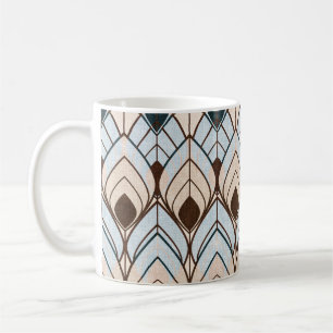Art Deco: Texturierte Nahtlose Ornamente. Kaffeetasse