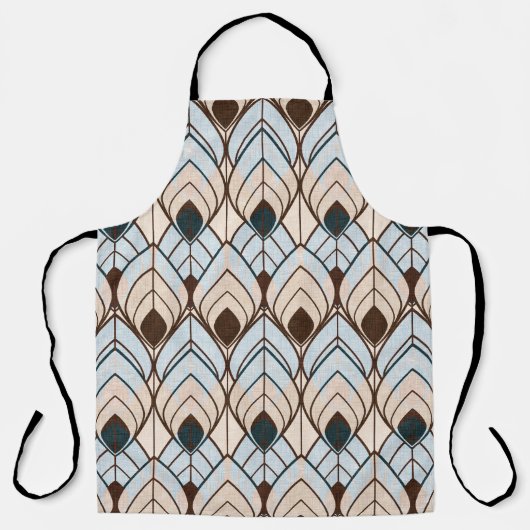 Art Deco: Texturierte Nahtlose Ornamente. Schürze (Vorderseite)