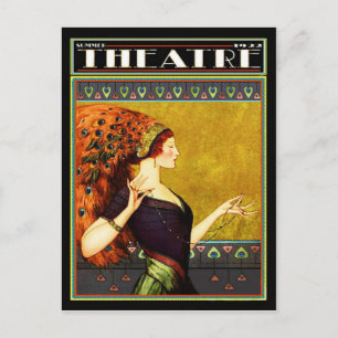 Art Deco Theatre Magazin 1922 Postkarte