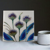 Art Deco Thistle Wine tasting in der Fattoria Monc Fliese