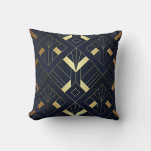 Art Deco Throw Pillow Kissen
