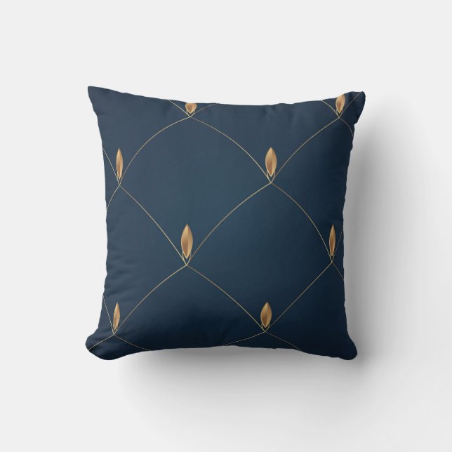 Art Deco Throw Pillow Kissen (Vorderseite)