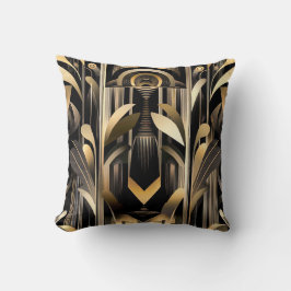 Art Deco Throw Pillow Kissen