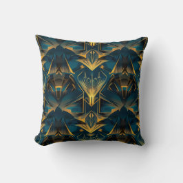Art Deco Throw Pillow Kissen