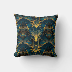 Art Deco Throw Pillow Kissen