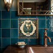 Art Deco thyroid biology medical vintage  Fliese