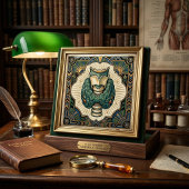 Art Deco thyroid biology medical vintage  Fliese