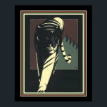 Art Deco Tiger Print 16 x 20 Poster<br><div class="desc">Einzigartig und schwach,  Art Deco "Tiger" Print 16 x 20</div>