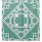 Art Deco Tile Duschvorhang (Vorderseite)