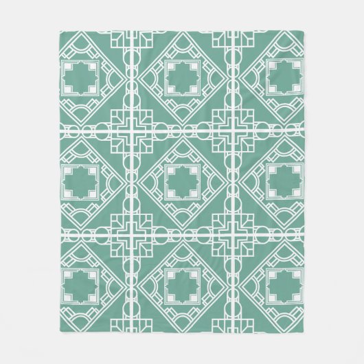 Art Deco Tile Fleecedecke (Vorderseite)