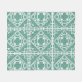 Art Deco Tile Fleecedecke (Vorderseite (Horizontal))