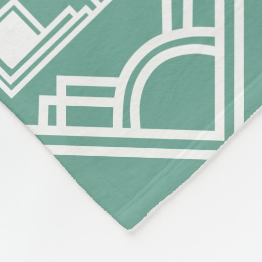 Art Deco Tile Fleecedecke (Ecke)