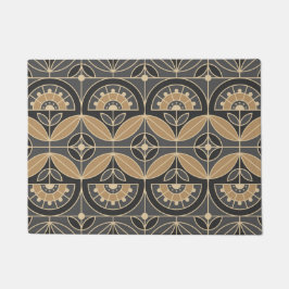 Art Deco Tile Floral 2 Fußmatte