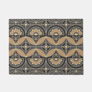 Art Deco Tile Floral 2 Fußmatte