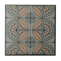 Art Deco Tile Floral (Steinbucht und Sandale)