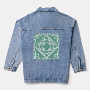 Art Deco Tile Jeansjacke