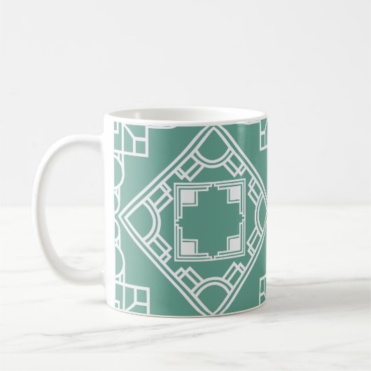 Art Deco Tile Kaffeetasse (Links)