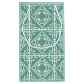 Art Deco Tile Kleine Geschenktüte (Rückseite)