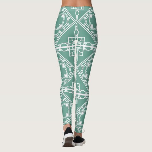 Art Deco Tile Leggings (Rückseite)