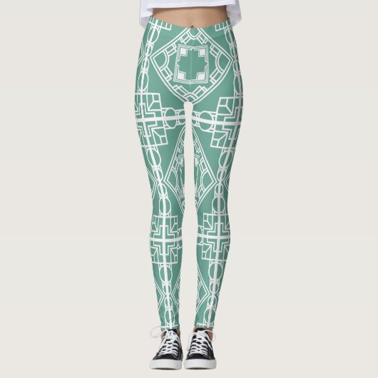 Art Deco Tile Leggings (Vorderseite)