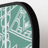 Art Deco Tile Pickleball Schläger (Linke Seite)