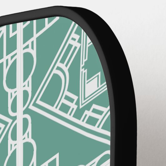 Art Deco Tile Pickleball Schläger (Linke Seite)