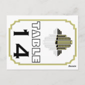 Art Deco Tischnummer (Rückseite)