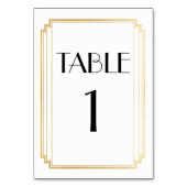 Art Déco Tischnummer (Rückseite)