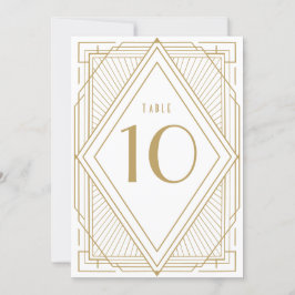 Art Deco Tischnummer