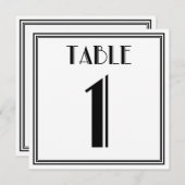 Art Deco Tischnummer 1 (Vorne/Hinten)