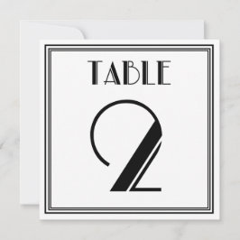 Art Deco Tischnummer 2
