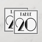 Art Deco Tischnummer 20 (Vorne/Hinten)