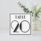 Art Deco Tischnummer 20 (Stehend Vorderseite)