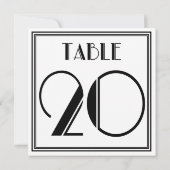Art Deco Tischnummer 20 (Rückseite)