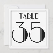 Art-Deco-Tischnummer 35 Einladung (Rückseite)