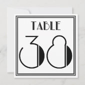 Art-Deco-Tischnummer 38 Einladung (Rückseite)