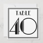 Art Deco Tischnummer 40 (Rückseite)