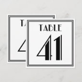 Art Deco Tischnummer 41 (Vorne/Hinten)