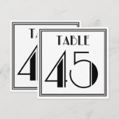 Art Deco Tischnummer 45 (Vorne/Hinten)